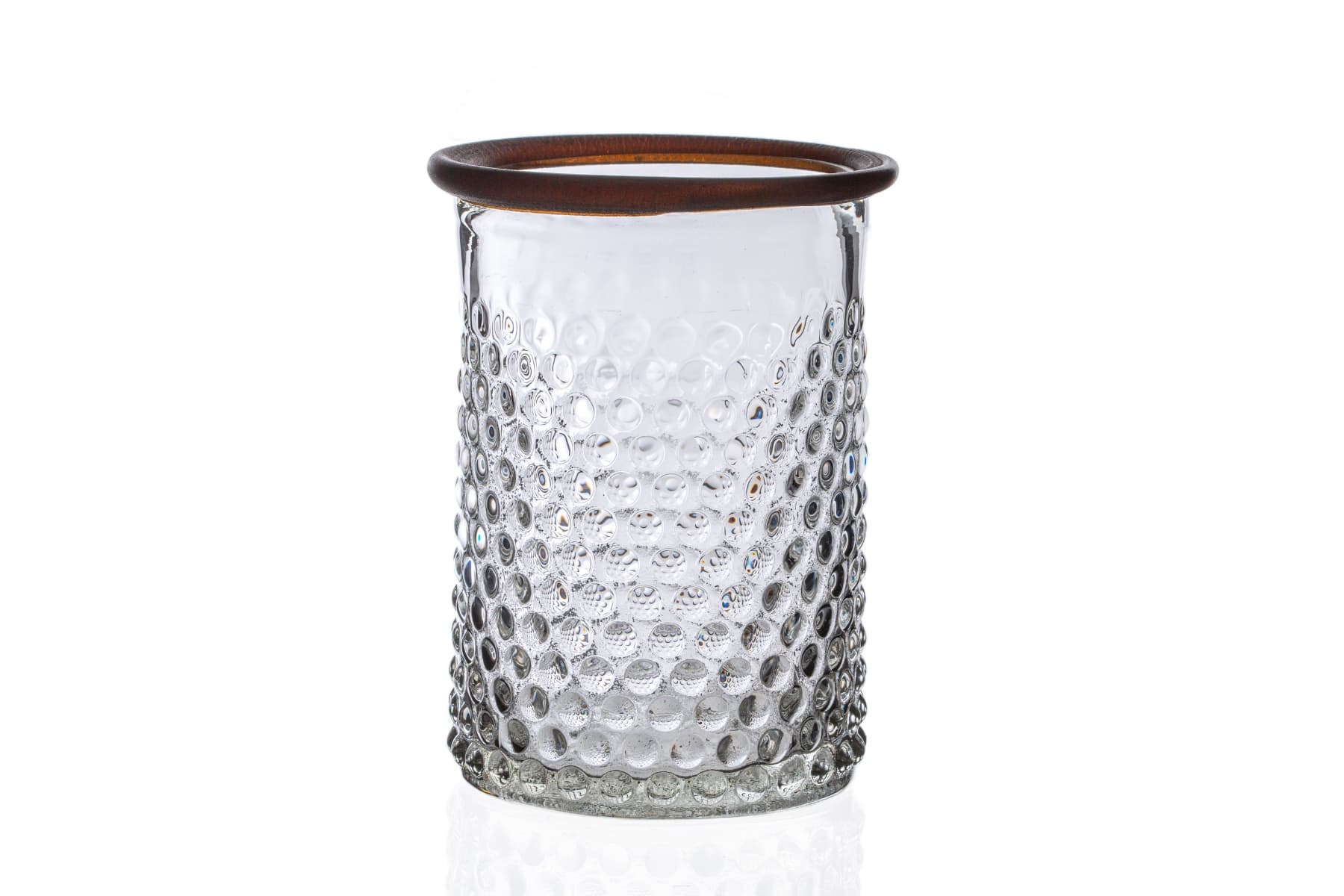 6 3/4 " Dimpled Glass Cylinder