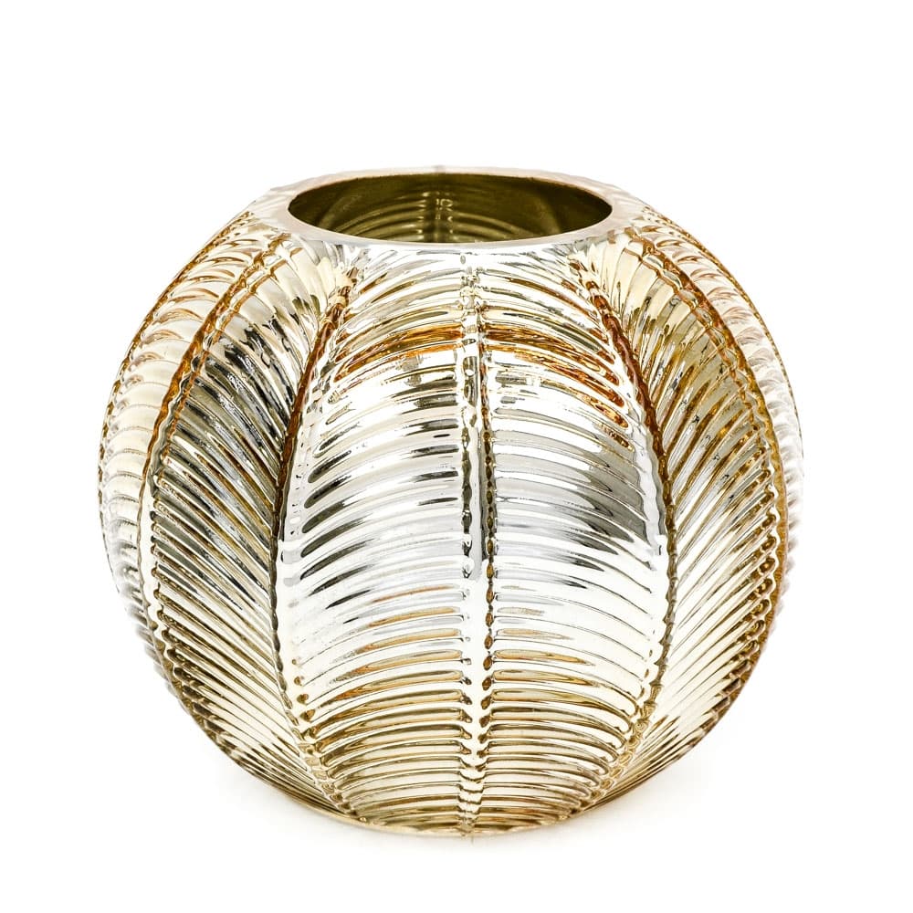 Reflective Glass Deco Ball Vase - Large