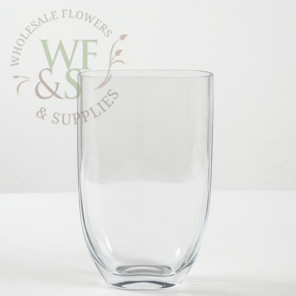 Oval Pill Glass Vase 12" Tall