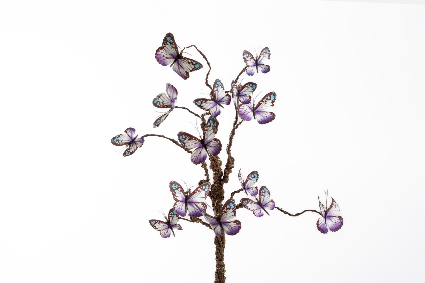 23" Purple Butterfly Branch Pick