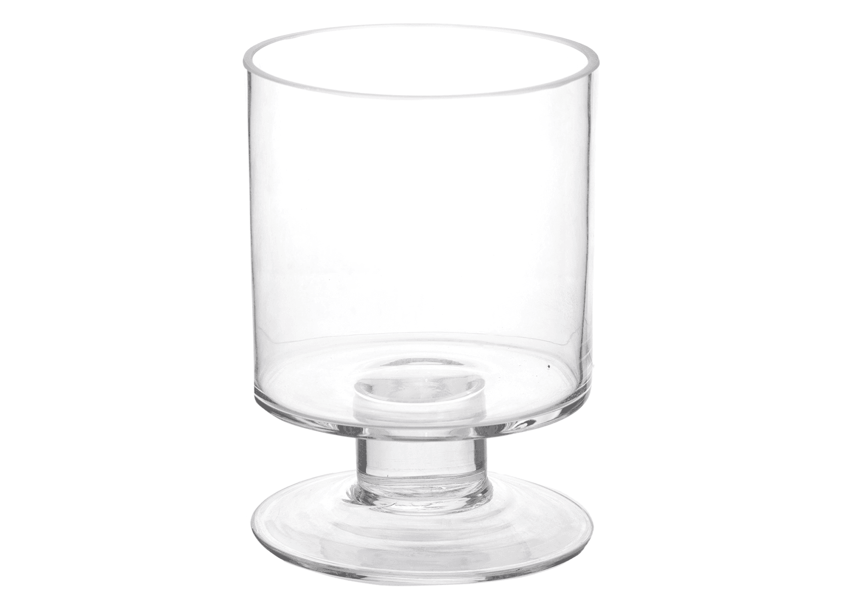 6.75" Glass Pedestal Vase