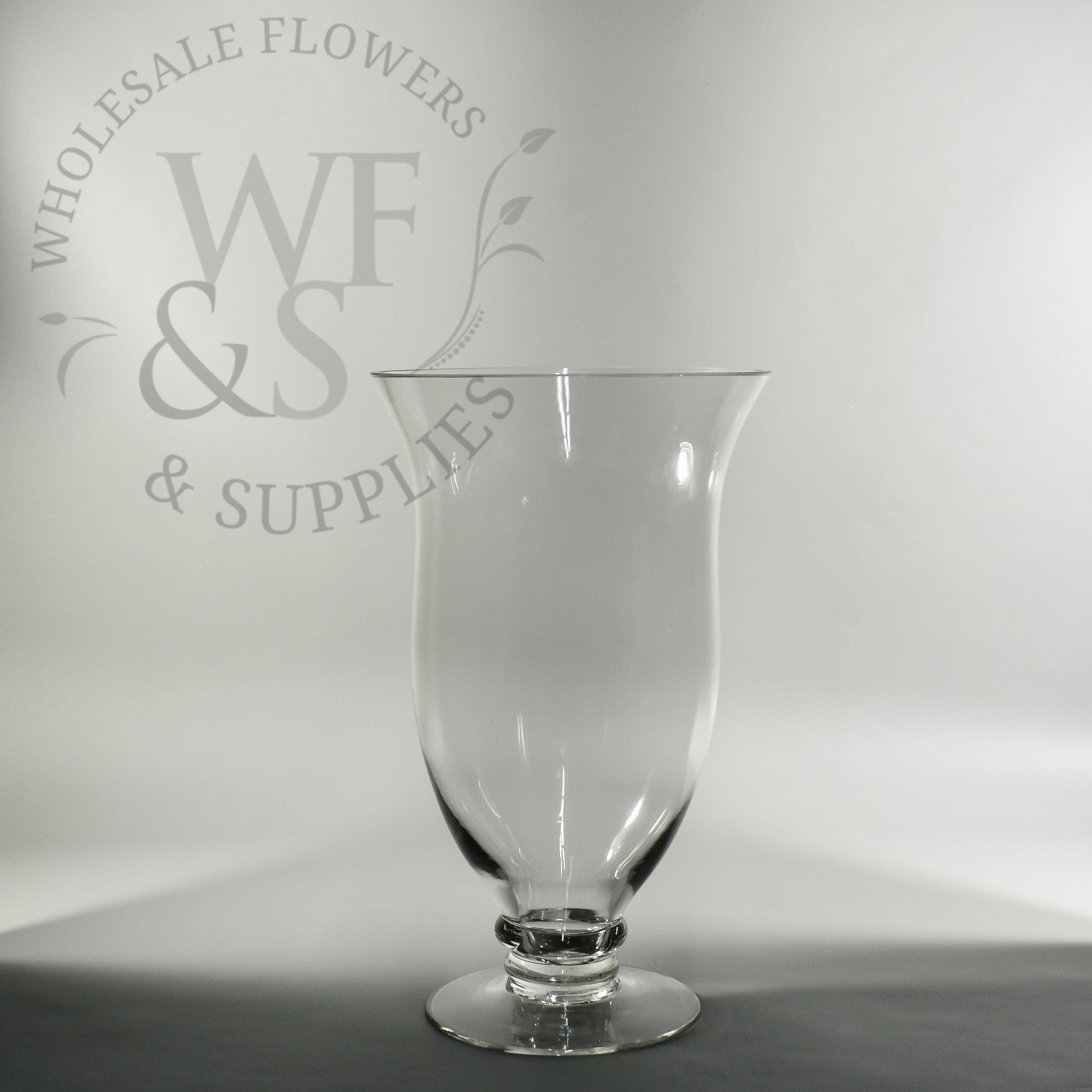 13" Hurricane Style Pedestal Vase