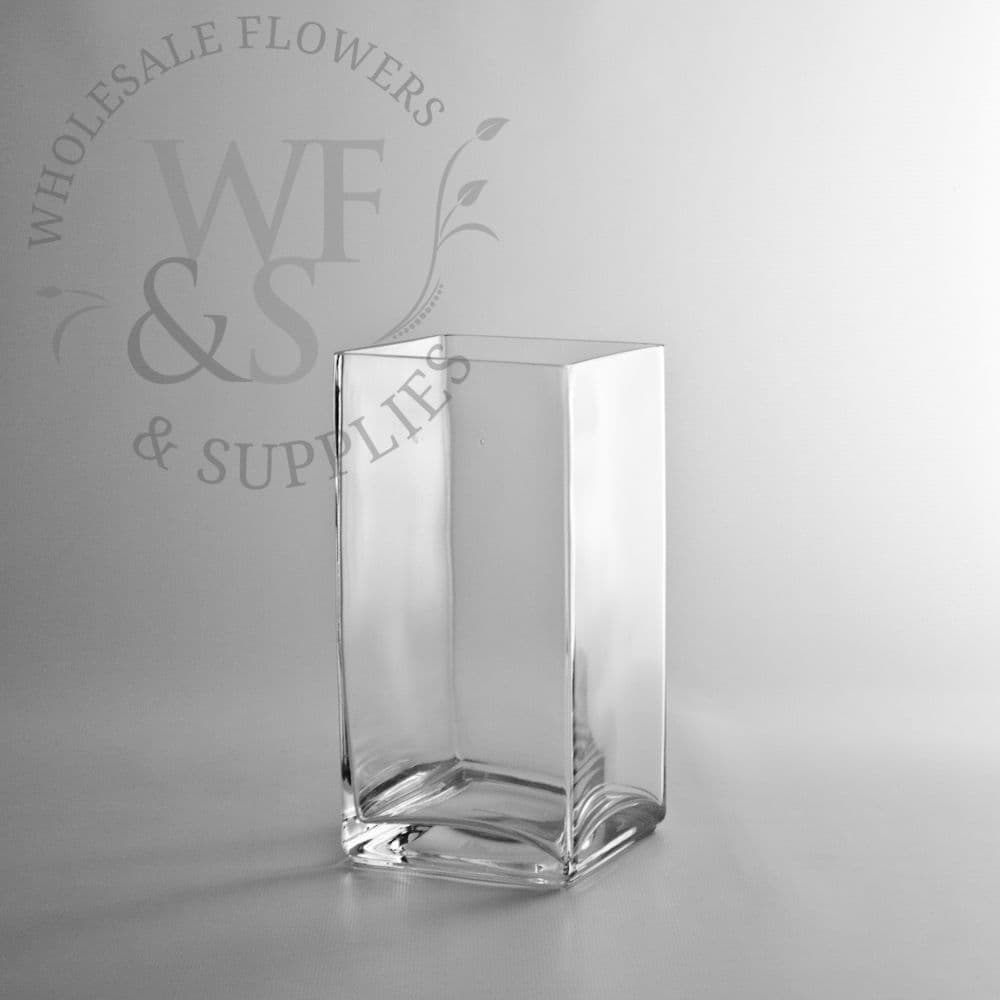 Glass Block Vase 8x4