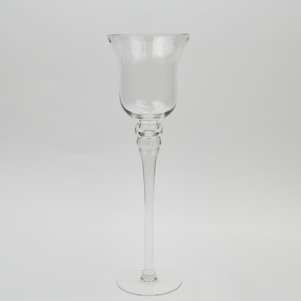 Wide Candle Holder Vase Long Stem - 16 inch