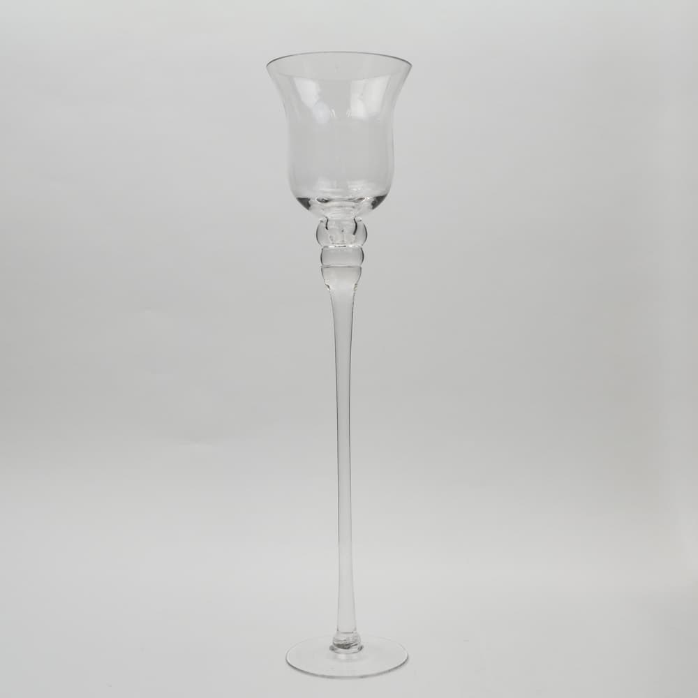 Wide Candle Holder Vase Long Stem - 20 inch