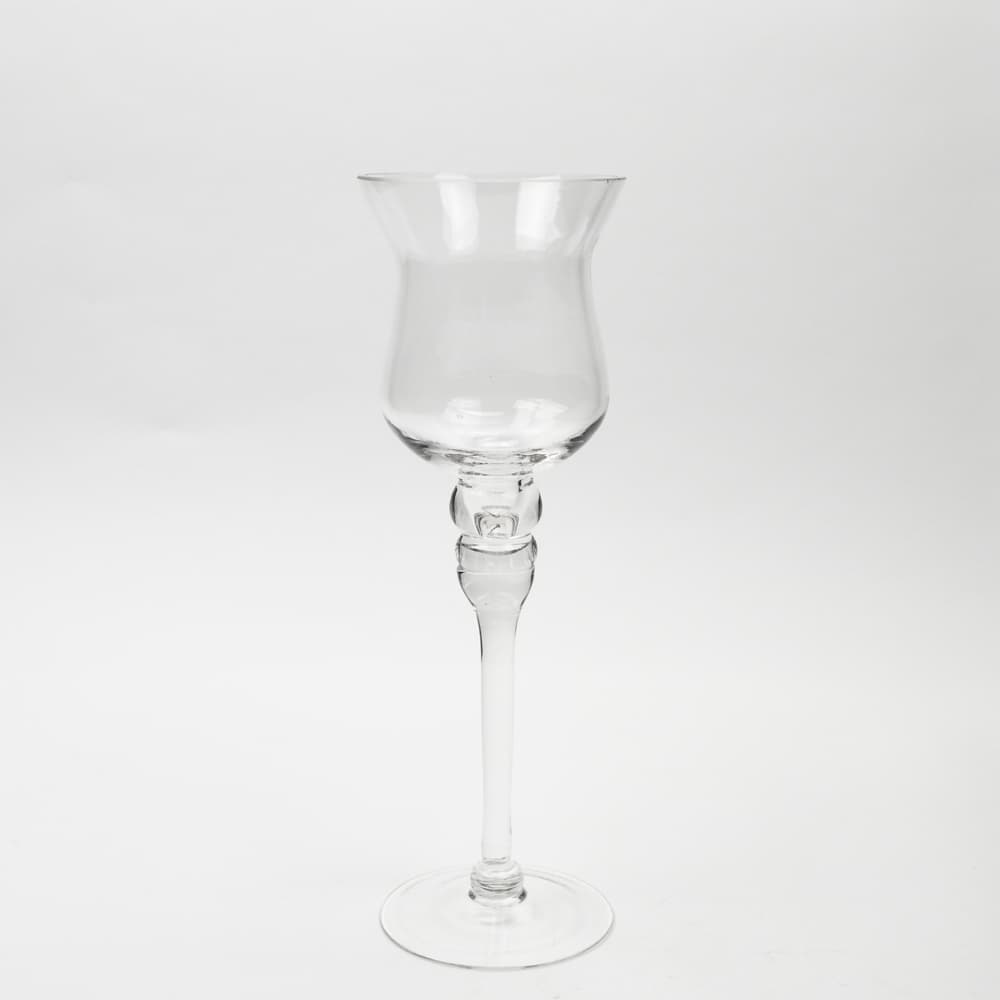 12" Long Stem Candle Holder Vase