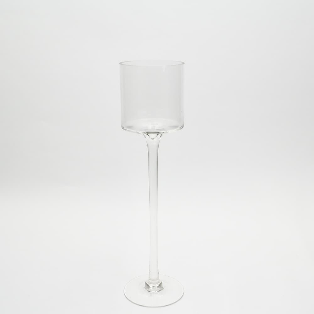 16" Long Stem Cylinder Candle Holder