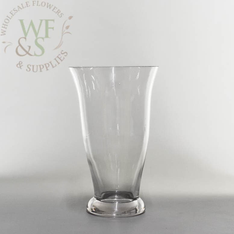 Glass Vase Flared 8" tall