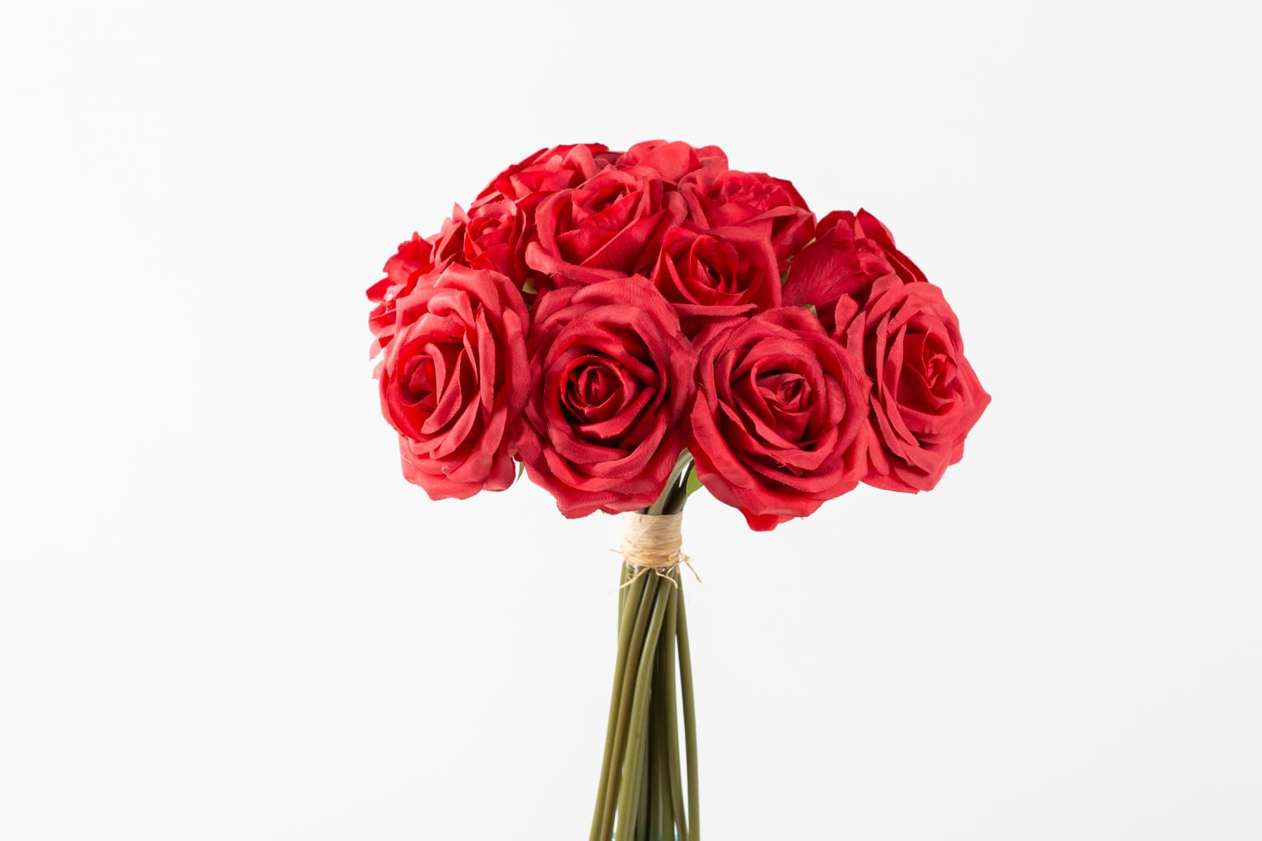 11" Red Rose Bouquet Bundle x 17 Stems