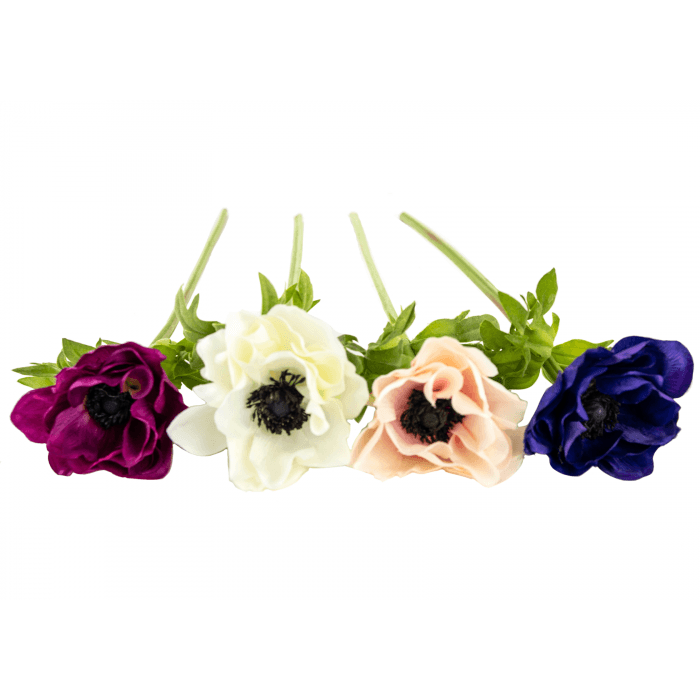 17" Faux Anemone - Assorted Colors