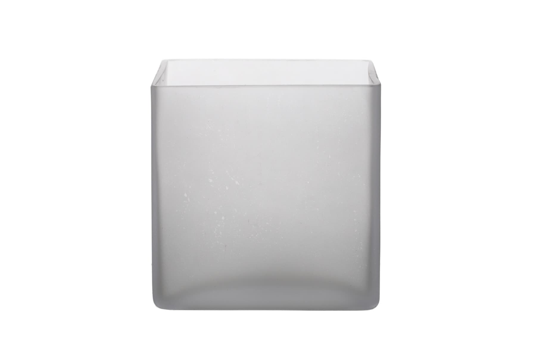 5" Frosted Glass Cube Vase