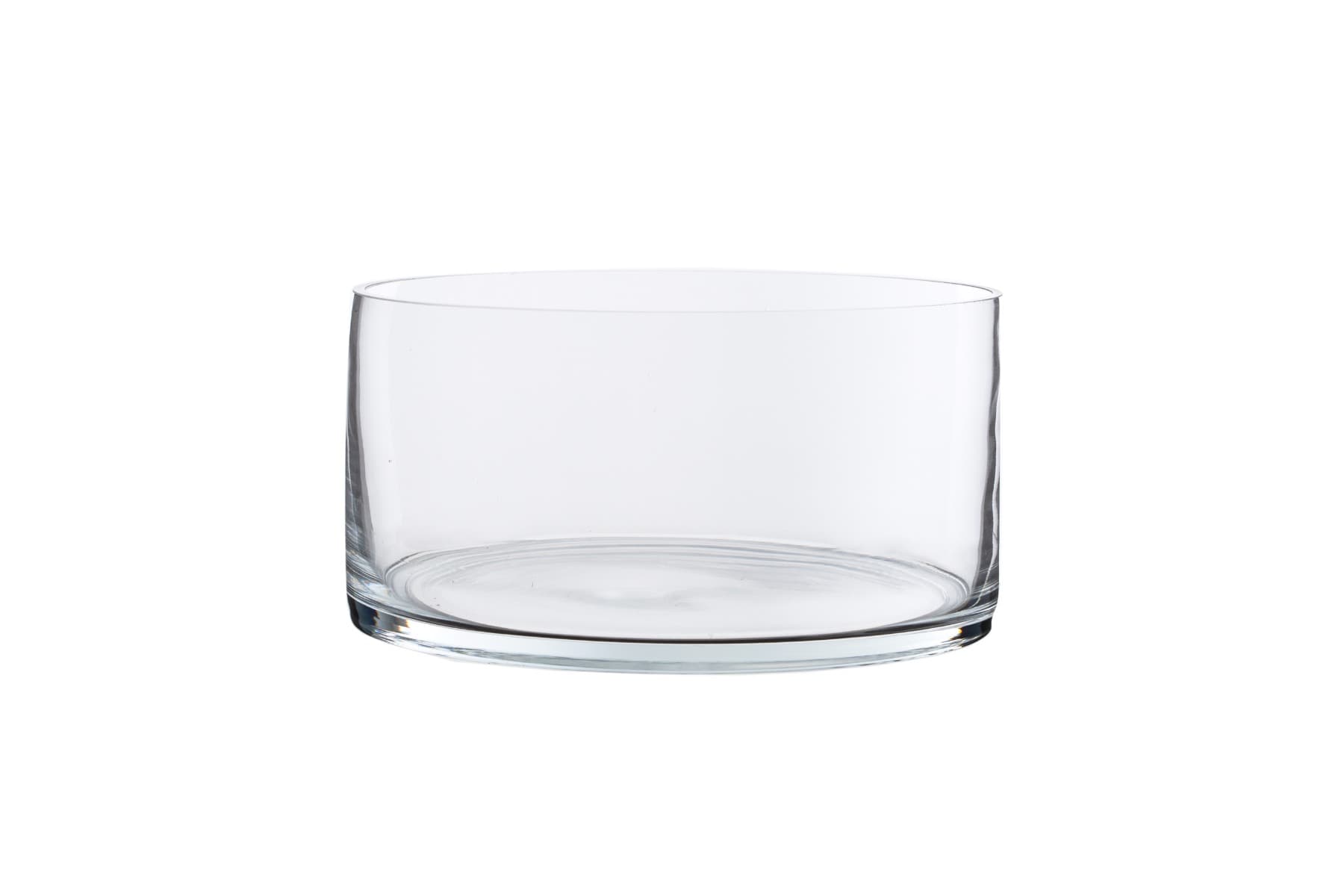 8" Round Dish Garden Glass Vase