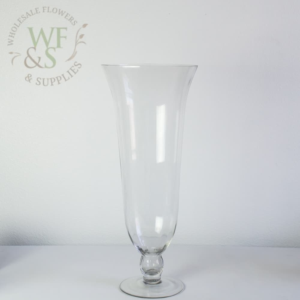 Glass Trumpet Vase 24"
