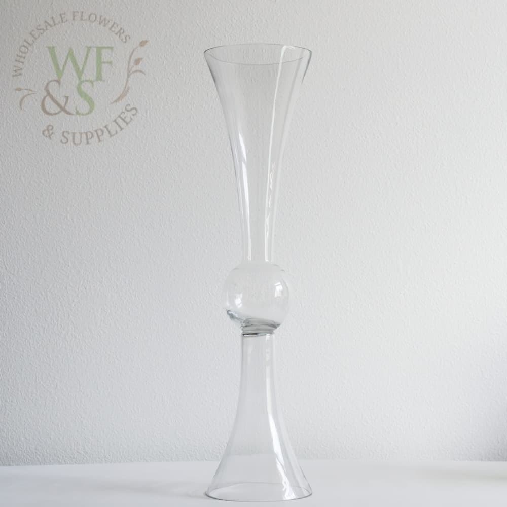 Glass Trumpet Vase Double Sided 24"