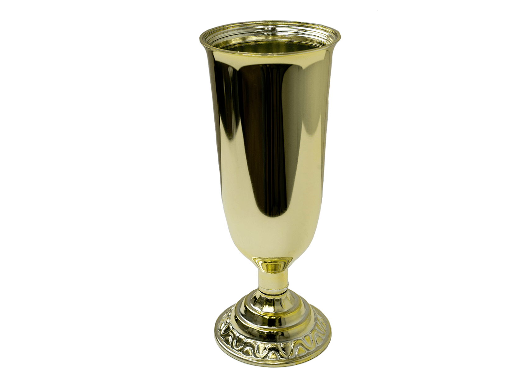 11.5" Plastic Gold Vase - View 1
