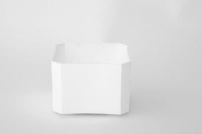 3.5" Box Planter in White - View 1