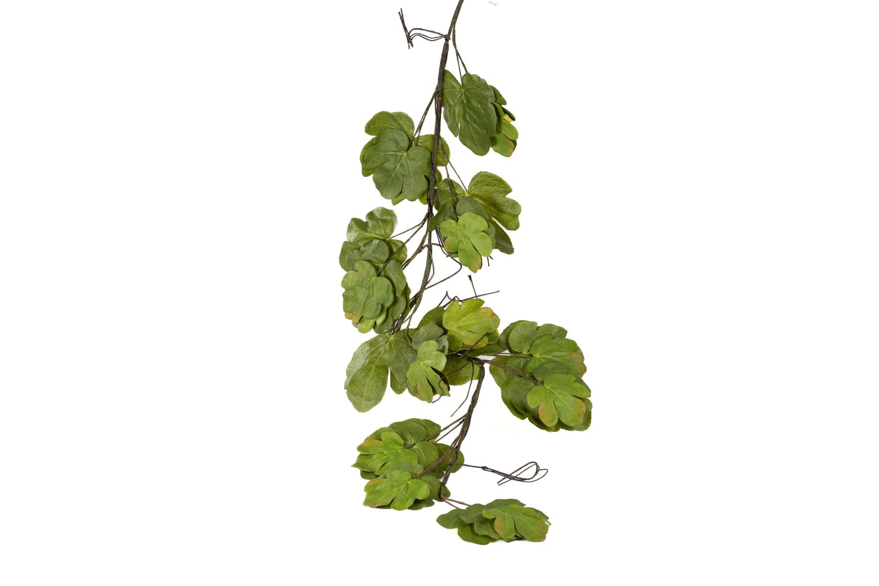 6' Green Fig Leaf Garland - View 1