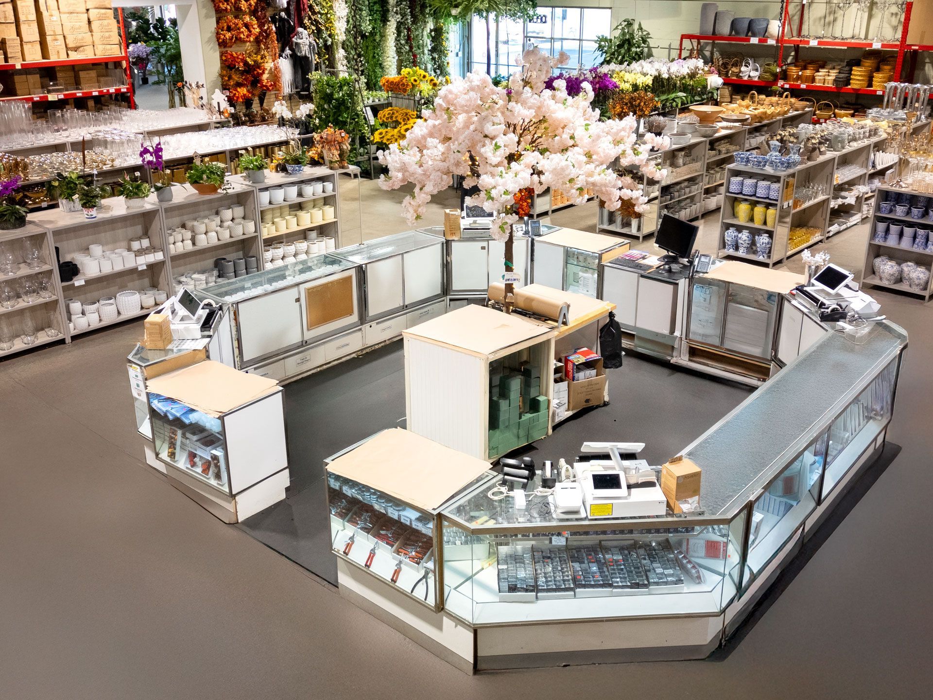 A large, well-lit shop interior