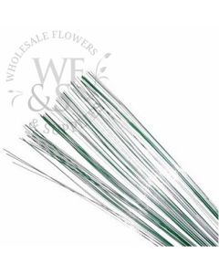 White Fabric Wrapped Florist Wire ~ 20 Gauge ~ 12 long