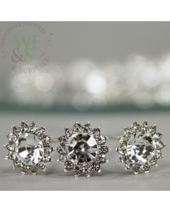 2 Clear Diamond Corsage Pins - Pack of 144 Pins - CB Flowers & Crafts