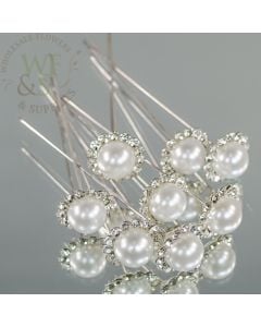 TCG Floral Premium Corsage Pin 3/4-in. Gold Pearl Round 100pcs