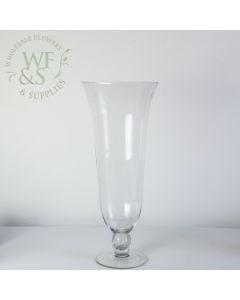 WGV Eiffel Tower Vase, Open 1, Height 20, (Multiple Sizes Choices) Clear  Glass 