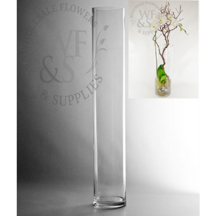 24x4 Glass Cylinder Vase