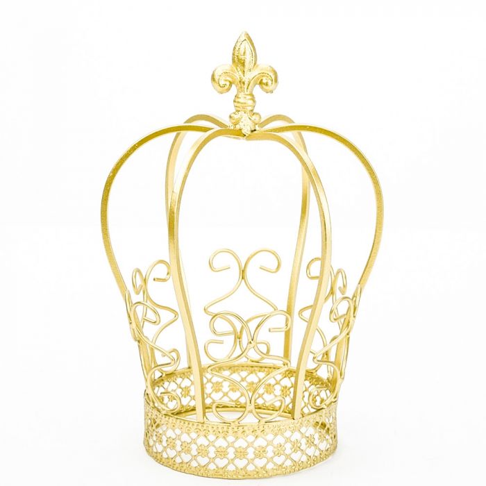 Ornate Crown Themed Gold Centerpiece