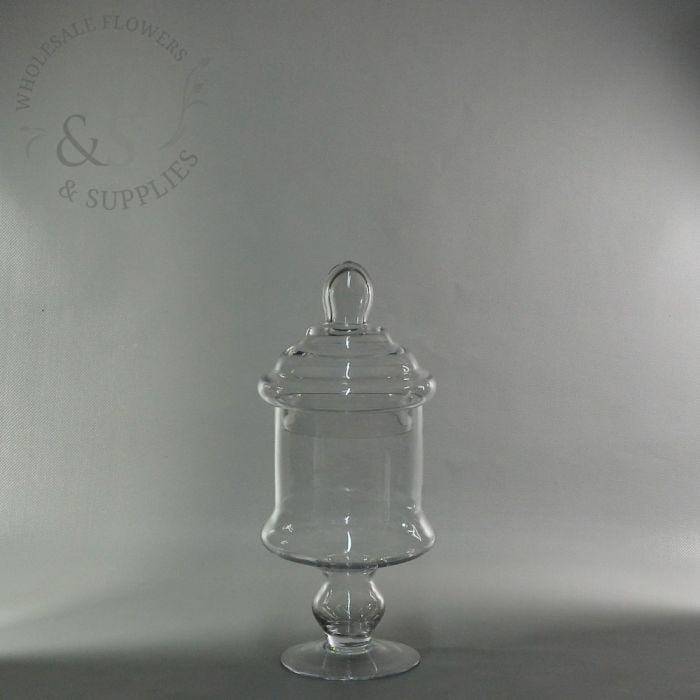 Glass Cylinder Candy Jars, 12,1519 Tall, with Lids. Wholesale