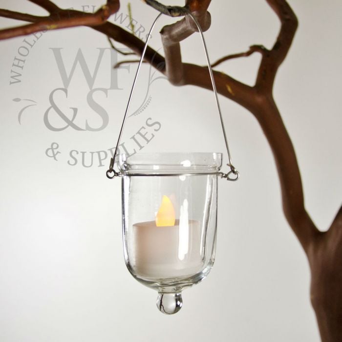 Clear glass hanging votive holders, no minimum order! - Wholesale Flowers  and Supplies