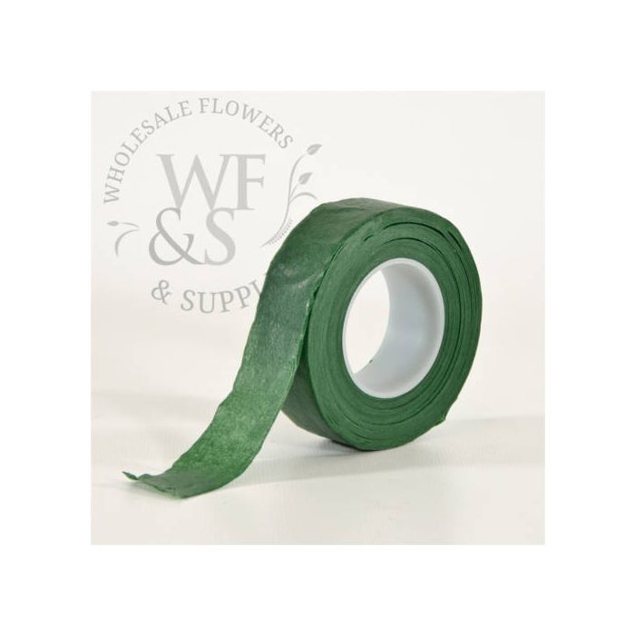 1/2 Wide 100' Long Dark Green Floral Tape Bouquet Stem Wrap