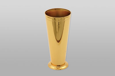 10" Mint Julep Cup Vase, One Case of 12 - Gold