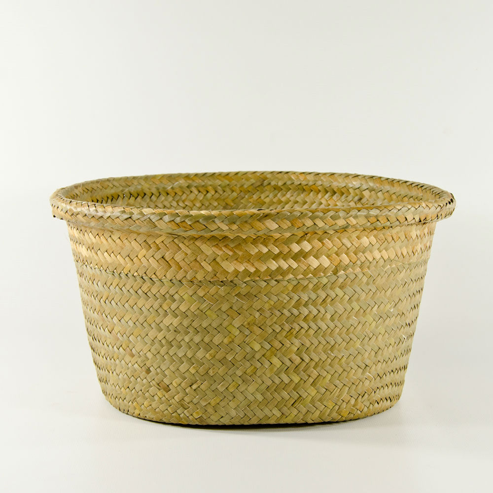 6" Wicker Basket Round