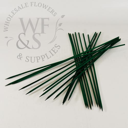 15" Green Wood Plant Stakes