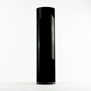 20" x 5" Glass Cylinder Vase - Black