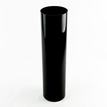 20" x 5" Glass Cylinder Vase - Black-2