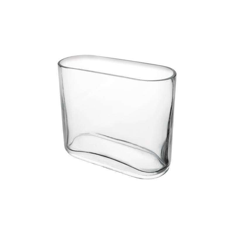 Thin Oval Glass Vase