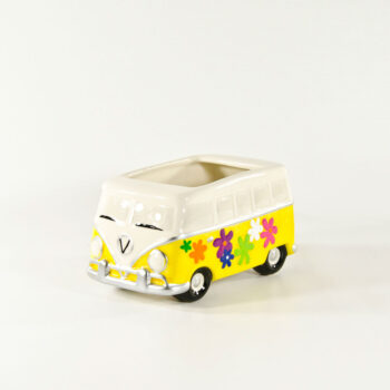 Yellow Ceramic Bus