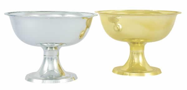 Compote Pedestal Bowl Gold and Silver