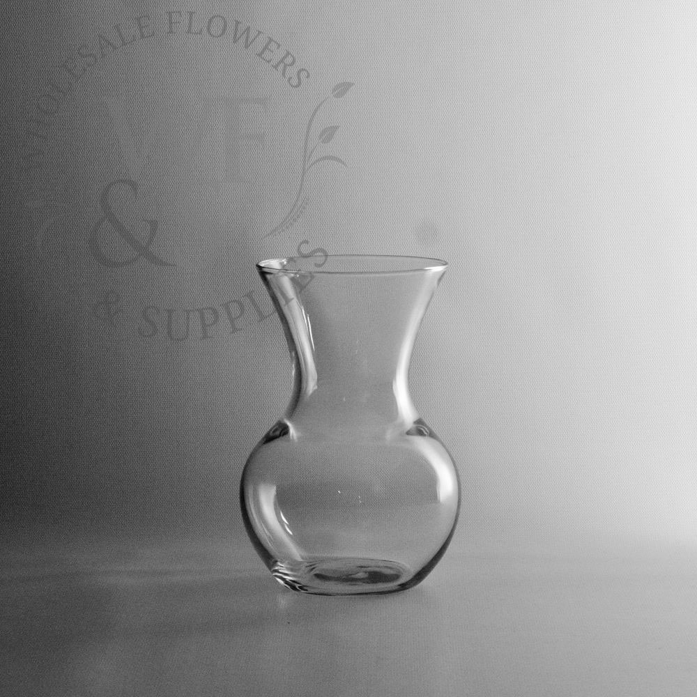 7" Glass Rose Vase