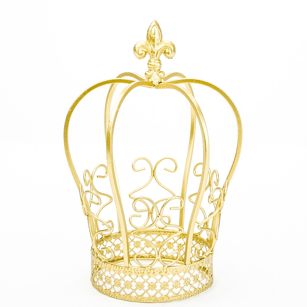 Golden Metal Crown Centerpiece