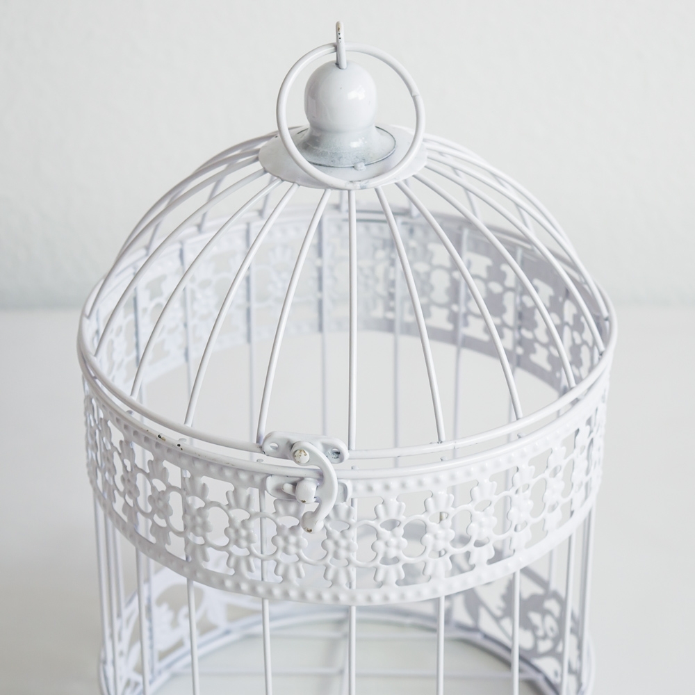 13 Hanging White Birdcage Centerpiece Wholesale Flowers and Supplies