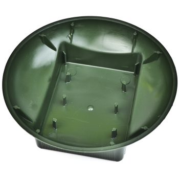 Green Plastic Single Floral Supply Bowl-1