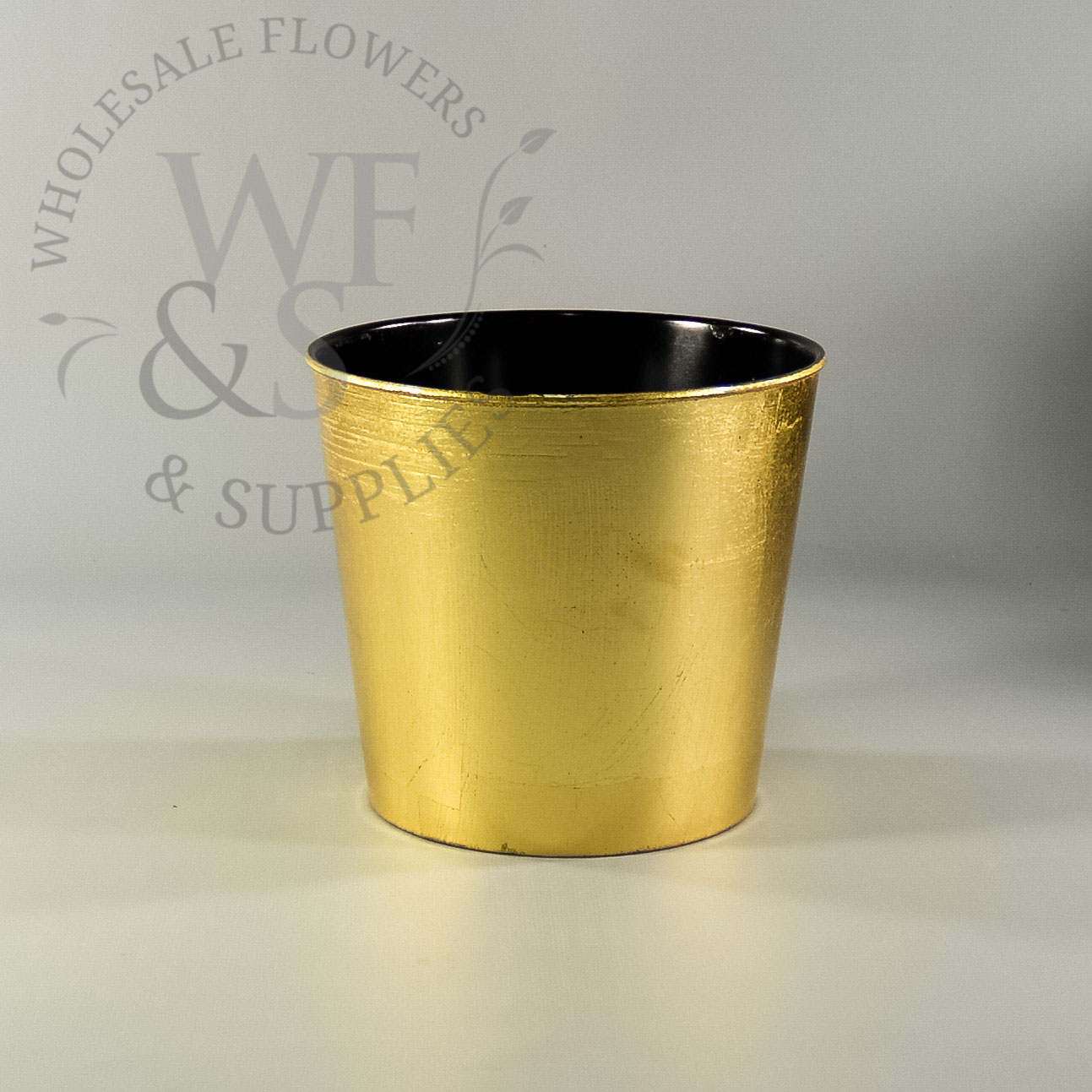 Gold Recycled Plastic Pot