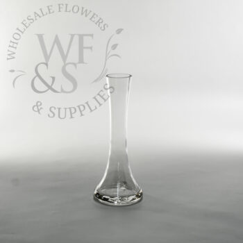 Short Glass Tower Vase  8"