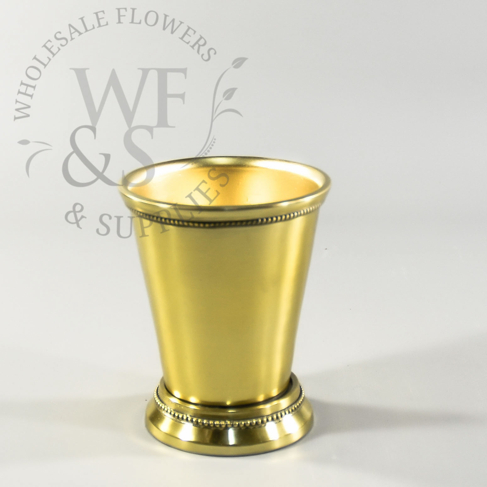 4.4" Gold Aluminum Mint Julep Cup