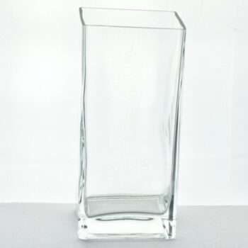 Glass Block Vase 9 x 4 x 3