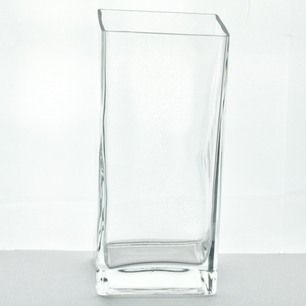 Glass Block Vase 9 x 4 x 3