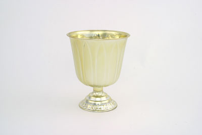 8 1/2" Gold Plastic Urn