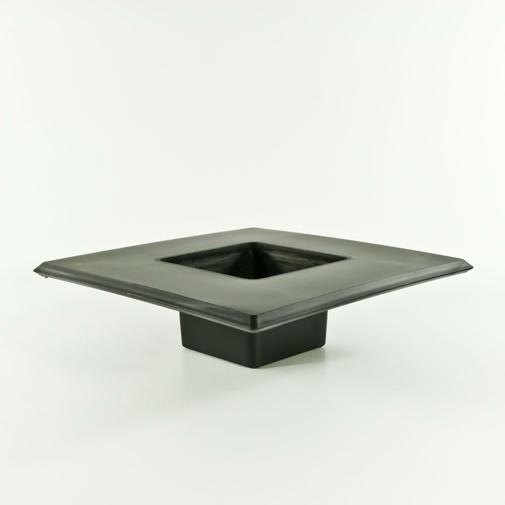 Mesa Matte Black Square Container